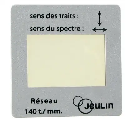 [PH D-19] Réseau de diffraction en plastique JEULIN 212094