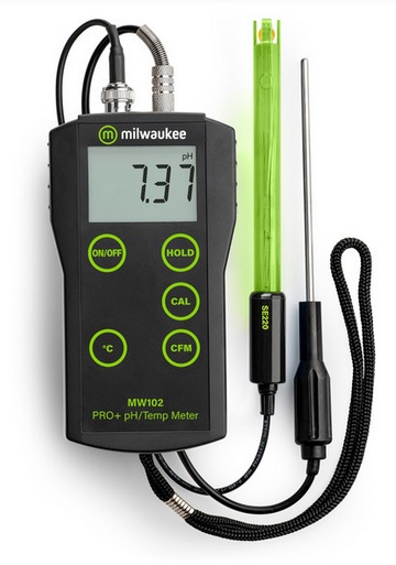 PH mètre de précisionMW102 MW102 PRO+ 2-in-1 pH and Temperature Meter with ATC