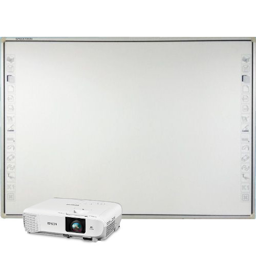 Tableau blanc interactif Specktron  82" et vidéo projecteur